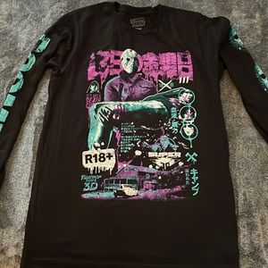 Friday the 13th part 3 8 bit shirt long sleeve by terror trade.